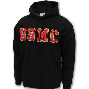 Gildan USMC Marines‎ BOLD BLOCK HOODED SWEATSHIRT NWT Size Small